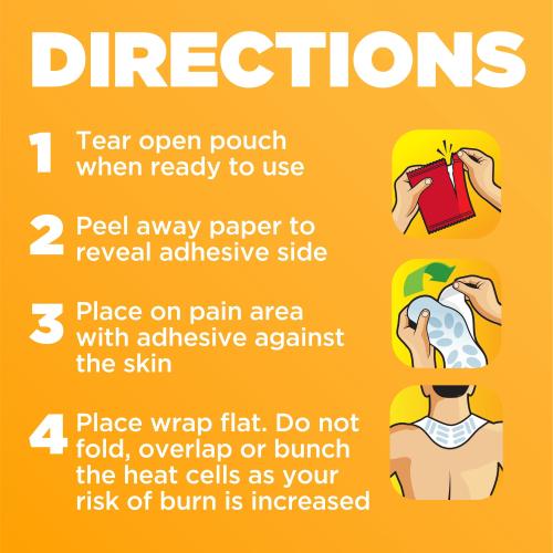 Thermacare Neck Shoulder Wrist Pain Relief Heatwraps, 11 pack