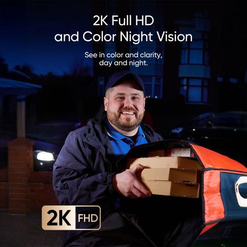 eufy E340 Wireless 2K Video Doorbell with Dual Cameras and Color Night Vision