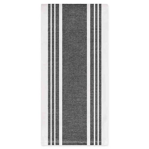 ALL-CLAD STRIPED DUAL KITCHEN TOWEL IN BLACK - SET OF 2
