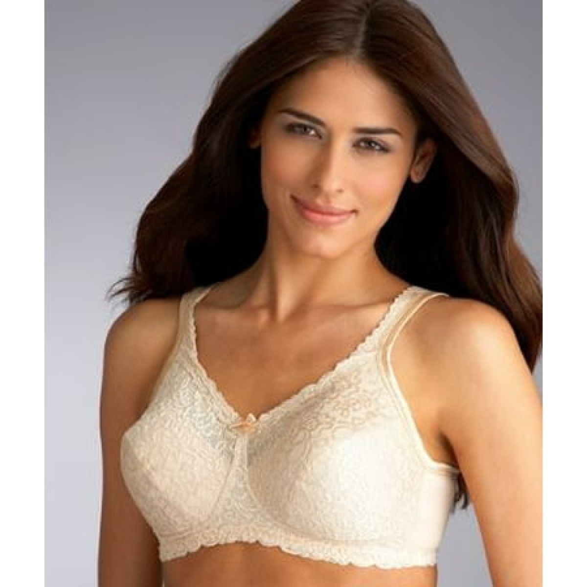 Playtex 18 Hour 4088 Breathable Comfort Lace Wirefree Bra White 44D Women s