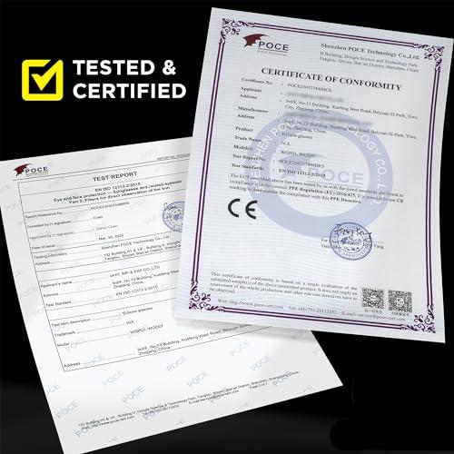 6 Pack of Black Medical King Solar Eclipse Glasses Approved 2024 (6 Pack) CE and ISO Certified Safe Shades for Direct Sun Viewing   Bonus Eclipse Guide with Map