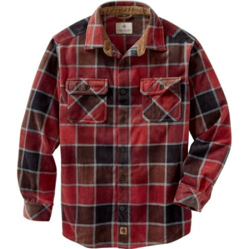 Red Size XL Legendary Whitetails Men S Navigator Fleece Button up Long Sleeve Plaid Clothing for Men  Casual Heavyweight Warm Flannel