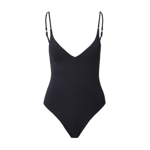 Seafolly Eco Collective V Neck One Piece (Black) Women's Swimsuits One Piece - 10