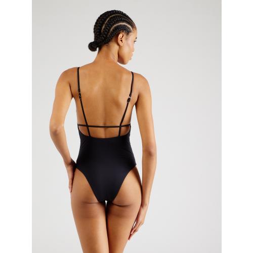 Seafolly Eco Collective V Neck One Piece (Black) Women's Swimsuits One Piece - 10