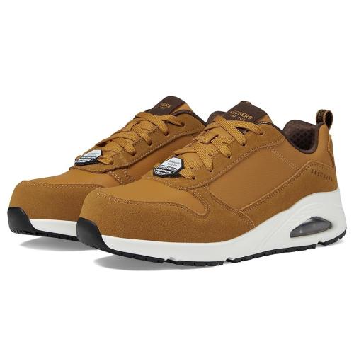 SKECHERS Work Uno SR - Elainy Comp Toe (Wheat) Women's Shoes / size 6