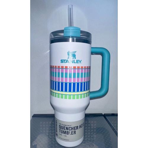 STANLEY Quencher H20 FlowState Stainless Steel Vacuum Insulated Tumbler with Lid and Straw for Water  Iced Tea or Coffee Summe