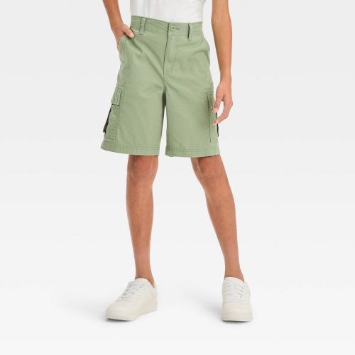 Size M Boys' Cargo Shorts - Art Class™ Green