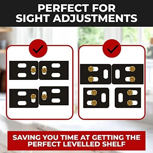 Hungsmart- 4 X 22 Inch Heavy Duty Floating Shelf Bracket - Long Wall Shelves Support  Hidden Floating Shelf Hardware  Black Shelf Brackets  Perfect Fo