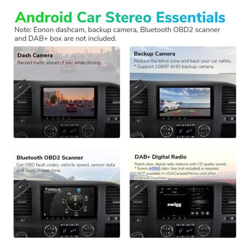 CAM Eonon GMA12S Android 13 6 64 Car Radio GPS Sat Nav CarPlay for Chevrolet GMC