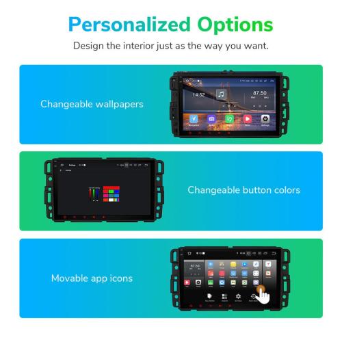 CAM Eonon GMA12S Android 13 6 64 Car Radio GPS Sat Nav CarPlay for Chevrolet GMC