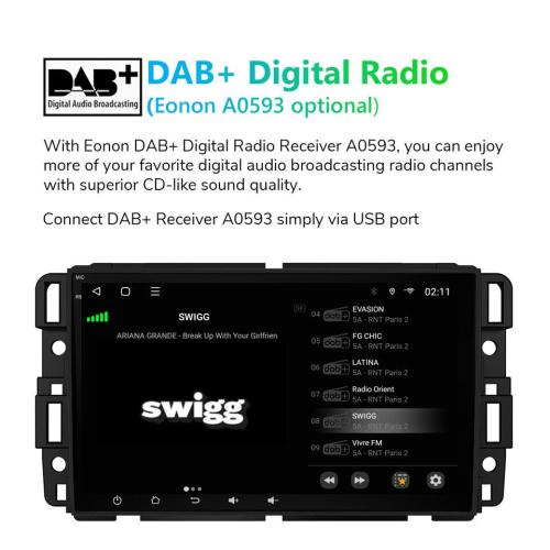 CAM Eonon GMA12S Android 13 6 64 Car Radio GPS Sat Nav CarPlay for Chevrolet GMC