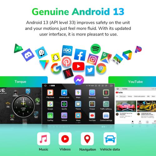 CAM Eonon GMA12S Android 13 6 64 Car Radio GPS Sat Nav CarPlay for Chevrolet GMC