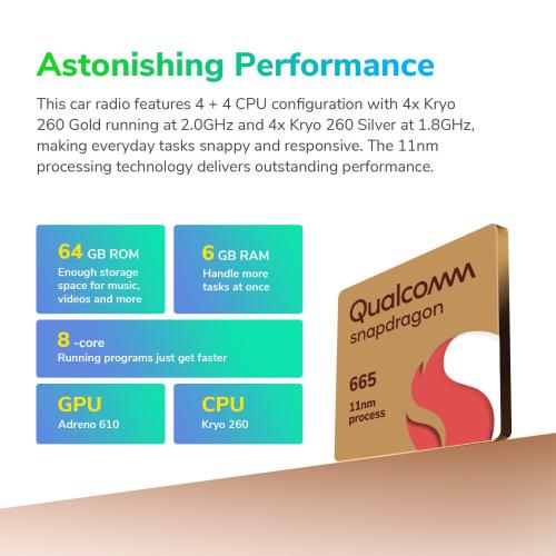 CAM Eonon GMA12S Android 13 6 64 Car Radio GPS Sat Nav CarPlay for Chevrolet GMC