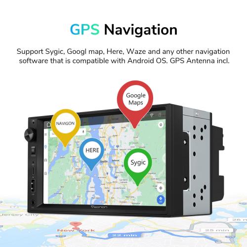 Eonon UA13 Android 13 Double 2Din 7 IPS Car Stereo Radio GPS CarPlay Audio WiFi