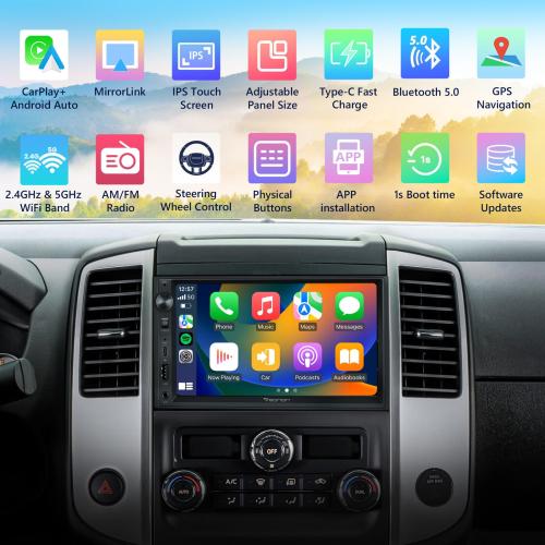 Eonon UA13 Android 13 Double 2Din 7 IPS Car Stereo Radio GPS CarPlay Audio WiFi