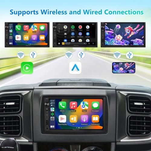 Eonon UA13 Android 13 Double 2Din 7 IPS Car Stereo Radio GPS CarPlay Audio WiFi