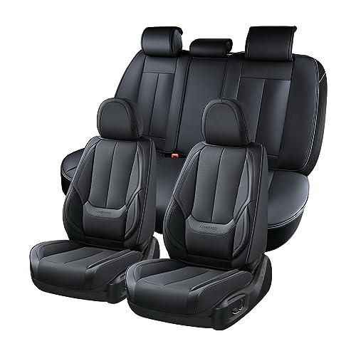 Color Black Coverado Car Seat Covers Full Set, Seat Covers for Cars, Black Car Seat Cover, Car Seat Protector Waterproof, Nappa Leather Car Seat Cushion, Car Seat