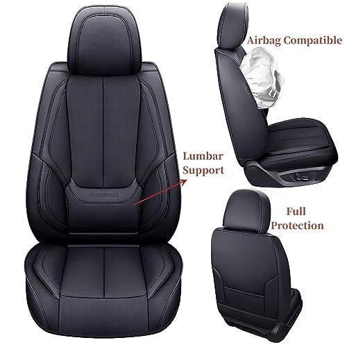 Color Black Coverado Car Seat Covers Full Set, Seat Covers for Cars, Black Car Seat Cover, Car Seat Protector Waterproof, Nappa Leather Car Seat Cushion, Car Seat