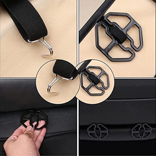 Color Black Coverado Car Seat Covers Full Set, Seat Covers for Cars, Black Car Seat Cover, Car Seat Protector Waterproof, Nappa Leather Car Seat Cushion, Car Seat