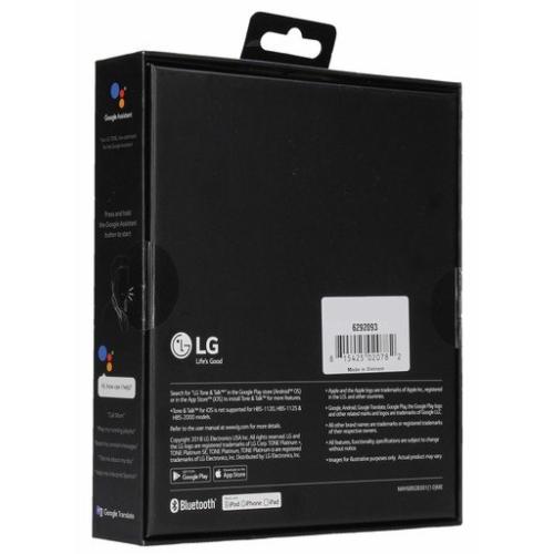 LG - TONE PLATINUM  Bluetooth Headset - Black