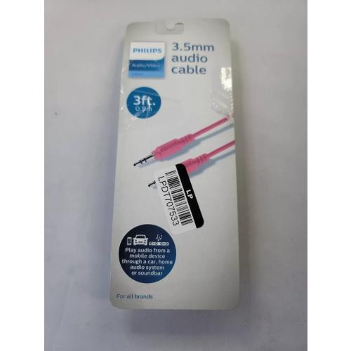 Philips 3.5mm Audio Cable 3ft - Pink