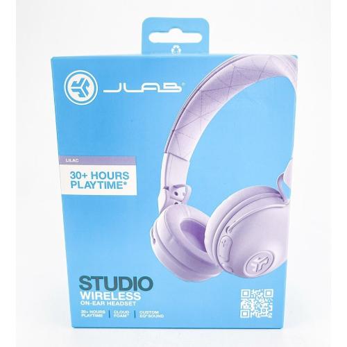 JLab Studio Wireless Bluetooth on Ear Headphones 30  Hours Lilac Cloud Foam