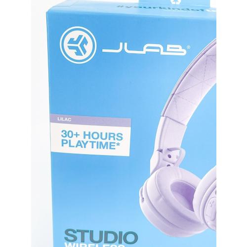 JLab Studio Wireless Bluetooth on Ear Headphones 30  Hours Lilac Cloud Foam
