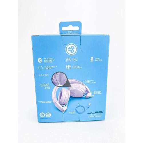 JLab Studio Wireless Bluetooth on Ear Headphones 30  Hours Lilac Cloud Foam
