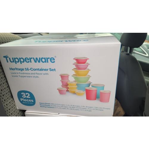 Tupperware Heritage Collection 16 Container Set with Lids. Food Storage Containers  Set of 32