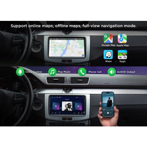 OBD Eonon VWA13 Android 13 Car Radio GPS Stereo Bluetooth WiFi for VW Skoda Seat