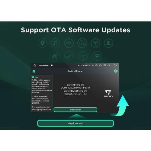 OBD Eonon VWA13 Android 13 Car Radio GPS Stereo Bluetooth WiFi for VW Skoda Seat