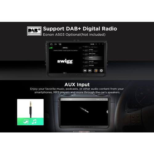 OBD Eonon VWA13 Android 13 Car Radio GPS Stereo Bluetooth WiFi for VW Skoda Seat