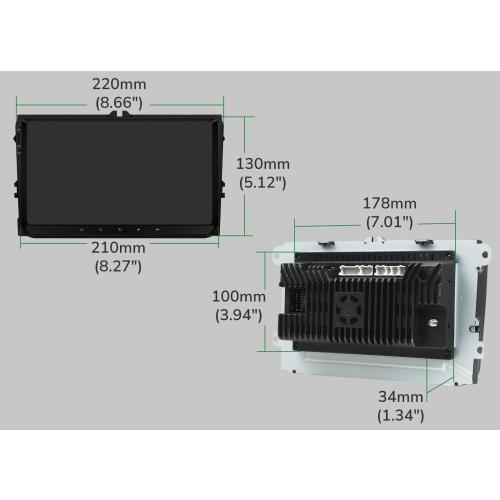 OBD Eonon VWA13 Android 13 Car Radio GPS Stereo Bluetooth WiFi for VW Skoda Seat