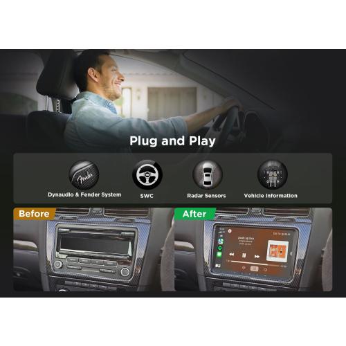 OBD Eonon VWA13 Android 13 Car Radio GPS Stereo Bluetooth WiFi for VW Skoda Seat