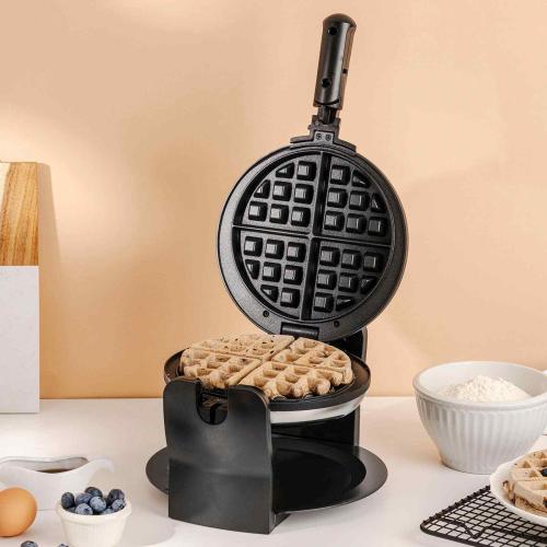Bella - Nonstick Rotating Belgian Waffle Maker - Stainless Steel