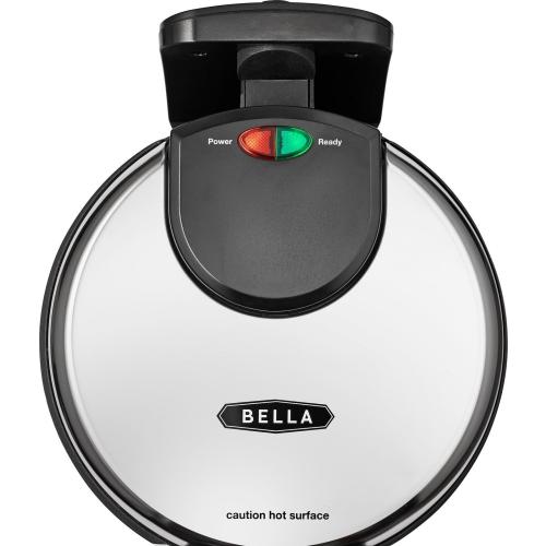 Bella - Nonstick Rotating Belgian Waffle Maker - Stainless Steel