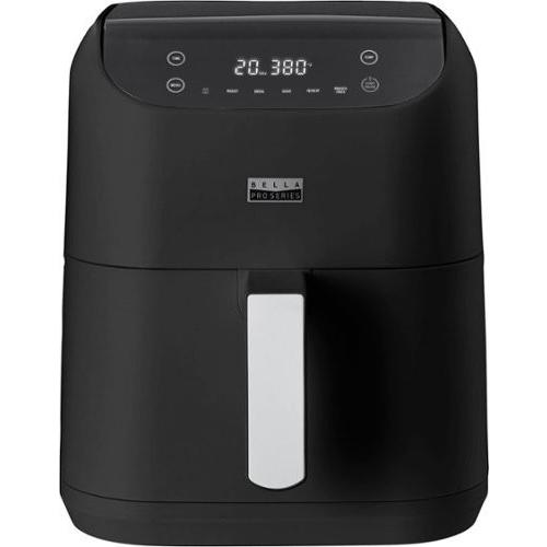 Black Bella PRO - 6-qt. Touchscreen Air Fryer - Matte Black