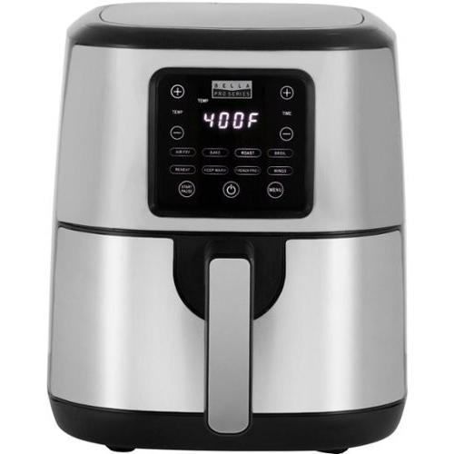 Silver Bella PRO - 4.2-qt. Touchscreen Air Fryer - Stainless Steel