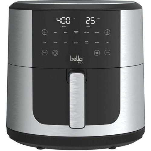 Bella PRO - SmartCrisp 8-qt. Touchscreen Air Fryer - Stainless Steel