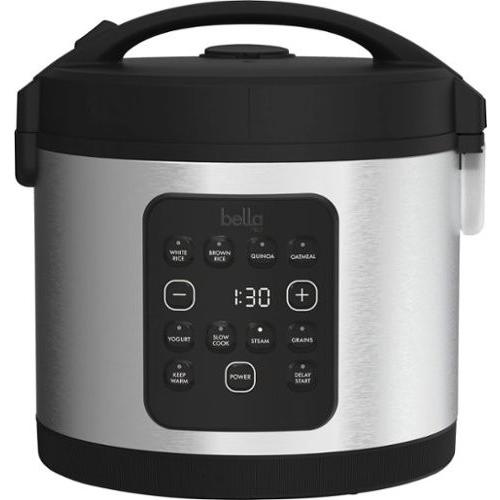 Bella PRO - 20-Cup Digital Rice Cooker - Stainless Steel