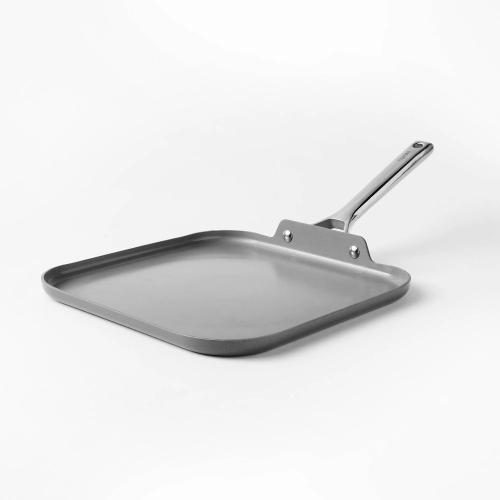Nonstick Ceramic Single Burner Griddle Pan Dark Gray - Figmint™