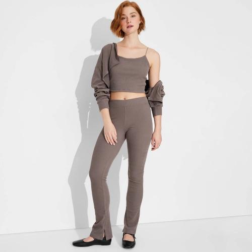 Women's High-Waisted Stovepipe Leggings - Wild Fable™ Gray S