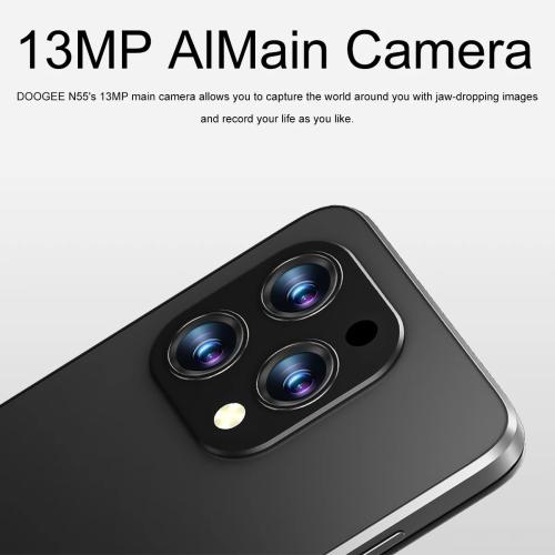 DOOGEE N55 Smartphone 6.56 90Hz Display Spreadtrum T606 4G 5150mAh Battery 4GB 128GB 13MP Main