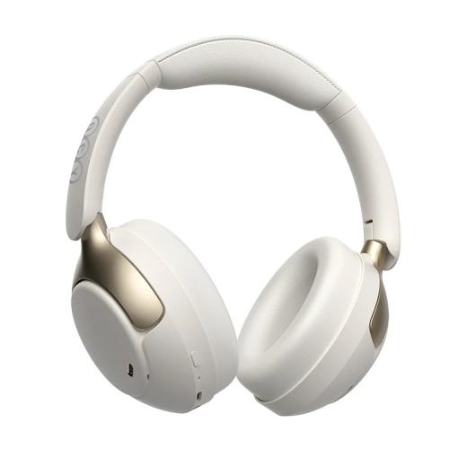 Color White QCY H3 PRO ANC Bluetooth Headphones Adaptive ANC Headset 50dB Active Noise Cancelling LDAC Hi-Res Wireless Earphone 55H Playtime