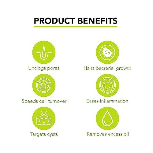 Humane Benzoyl Peroxide Acne Body Wash - 5% Regular-Strength Acne Treatment for Face, Skin, Back and Body - 16 Fl Oz - Dermatologist-Tested Non-Foamin