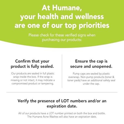 Humane Benzoyl Peroxide Acne Body Wash - 5% Regular-Strength Acne Treatment for Face, Skin, Back and Body - 16 Fl Oz - Dermatologist-Tested Non-Foamin