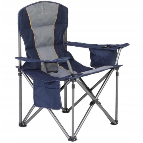 ALPHA CAMP Camping Folding Chair, Portable Oversized Camp Chairs, Foldable Fishing Outdoor Chair with Cup Holder and Cooler Bag for Adults- Heavy Duty