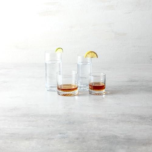 Zwiesel Glas Echo Crystal Glass, 13.5 Oz. Double Old Fashioned (Set of 4), Clear