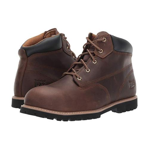 Timberland PRO Gritstone 6 Steel Safety Toe (Brown Leather) Men's Work Boots