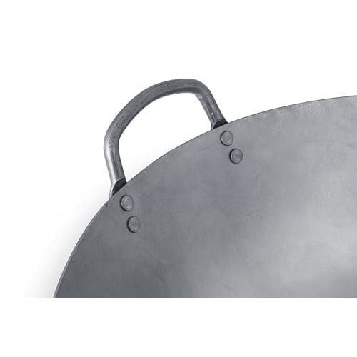 Craft Wok Extra Large 21-Inch Heavy Canton Style Hand Hammered Carbon Steel Wok (Round Bottom) / 731W194X